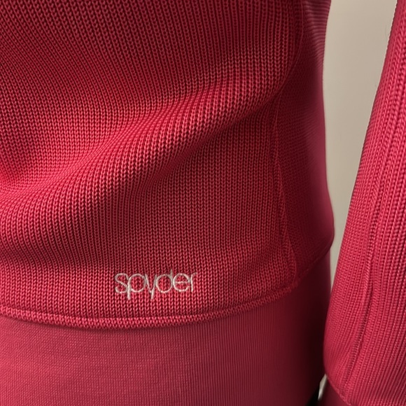 **SOLD ON MERCARI **Spyder pink women’s full zip jacket with hood size small - Picture 5 of 9